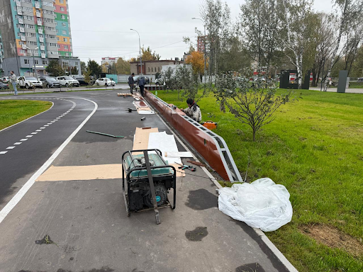 Завершающий этап благоустройства парка «Защитников Москвы» в г. Лобне — фото 2